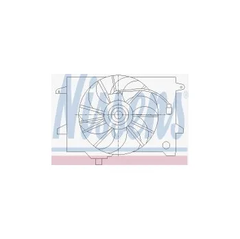 Chladič motoru Ventilátor chladiče NISSENS 85417