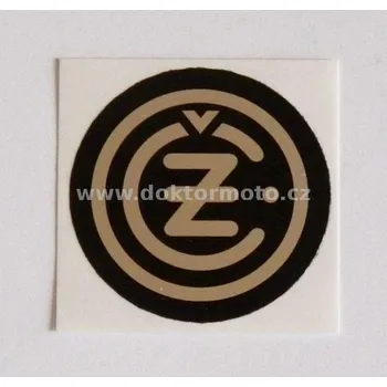 Samolepicí dekorace na vozidlo Nálepka ČZ - černo/stříbrná