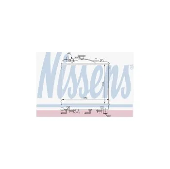 Motor automobilu Chladič motoru NISSENS 66600