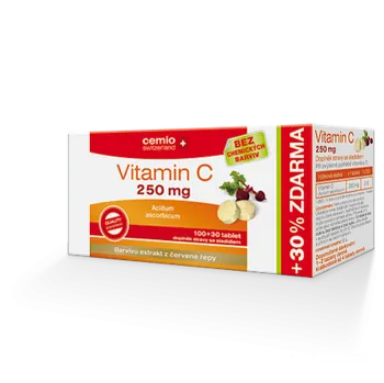 Cemio Vitamin C 250 mg tbl. 100 + 30