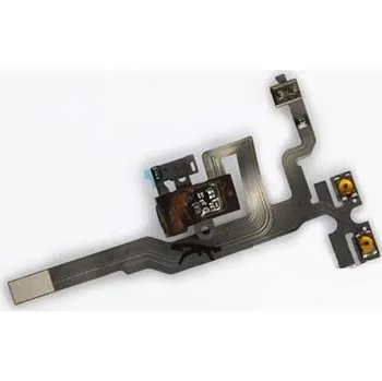 OEM iPhone 4S konektor sluchátek s flex kabelem - černý