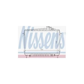 Motor automobilu Chladič motoru NISSENS 62261