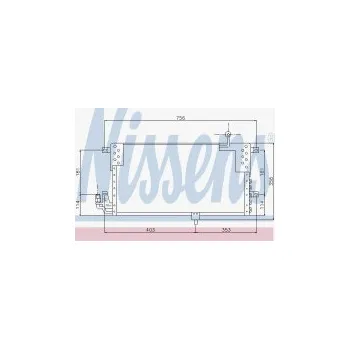 Chladič motoru Chladič klimatizace NISSENS 94329