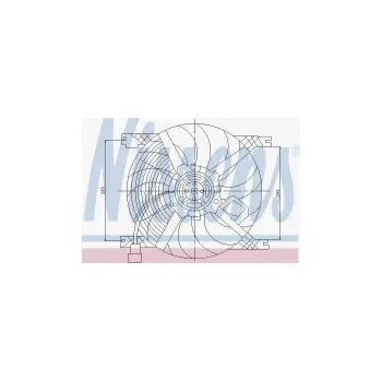 Chladič motoru Ventilátor chladiče NISSENS 85170