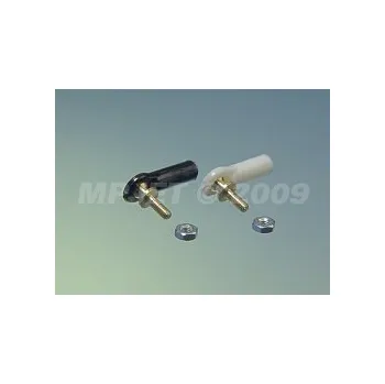 RC vybavení MPJet 2407B kulový čep M2 krátký 6ks černý