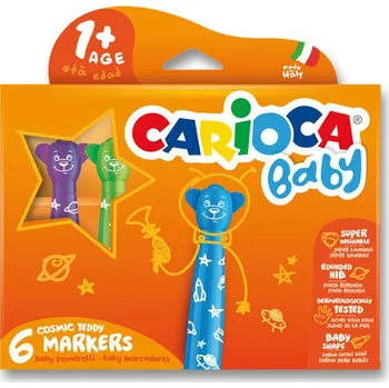 Carioca Baby Teddy Marker 6 barev