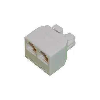 Elektrická zásuvka Geti telefonni rozdvojka 1x 6p4c, 2x 6p4c RJ11