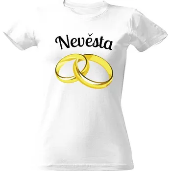 Dámské tričko Tričko s potiskem Snubní prsteny nevěsta dámské