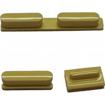 OEM Set tlačítek pro iPhone 5C, žlutý