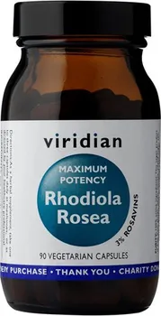 Přírodní produkt Viridian Rhodiola Rosea Maximum potency 90 cps.