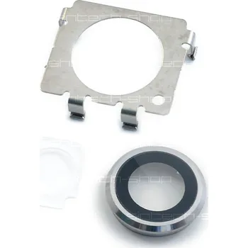 OEM iPhone 6 Plus (5,5") zadní sklo fotoaparátu s rámečkem stříbrné