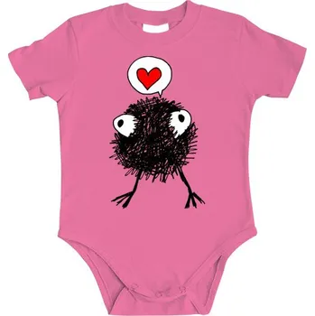 Kojenecký body Dětské body s potiskem Příšerka se srdíčkem dětské