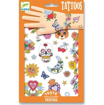 Odstranitelné tetování Recenze Djeco Mexický svátek tetování