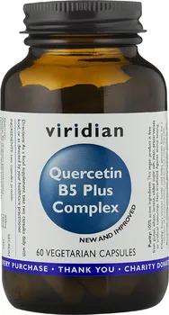 Přírodní produkt viridian Quercetin B5 Plus Complex 60 tbl.