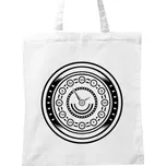 BIO plátěná taška s potiskem Mandala hodiny