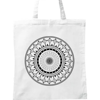 BIO plátěná taška s potiskem Mandala 8