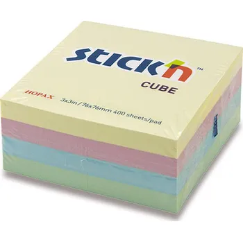 Samolepící bloček Hopax Pastel Notes 76 × 76 mm, 400 listů