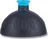 Zdravá lahev kompletní víčko, černé/modrá fluo zátka