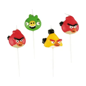 Dortová svíčka Amscan Dortové svíčky Angry Birds 4 ks