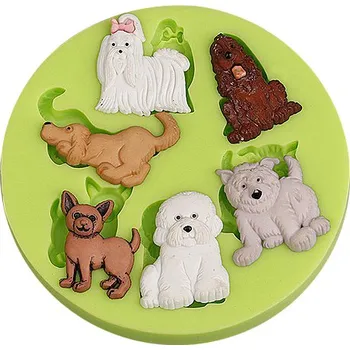 Jedlá dekorace na dort EasyBaking Silikonová formička pejsci