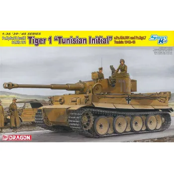 Plastikový model Dragon Tiger 1 "Tunisian Initial" 1:35