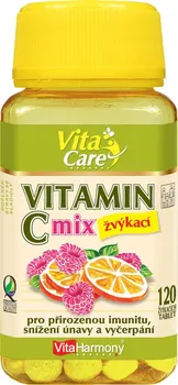 Vitaharmony Vitamín C 100 mg Mix pomeranč/malina 120 tbl.