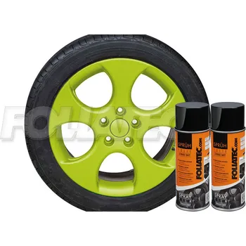 Autolak Sada 2ks spreje FOLIATEC - fólie ve spreji (plastidip) zelená toxic celkem 800ml