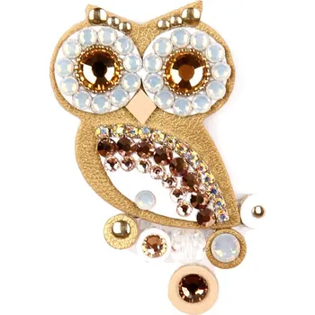 Brož Sovičky Malá soví brož zlatá