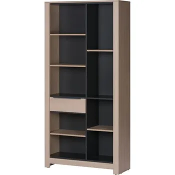 Knihovna Regál policový borovice AVOLA/grafi MONEZ 06