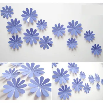 Samolepící dekorace Krásná dekorace nejen na zeď kytičky - modré