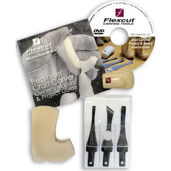 Sada nářadí Sada 3 řezbářských ostří s rukojetí Flexcut SK110