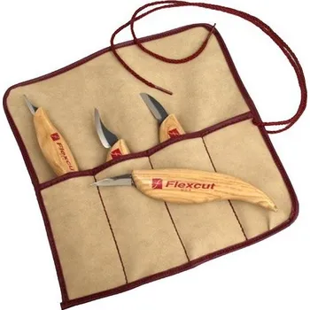 Pracovní nůž Sada 4 řezbářských nožů Flexcut KN100