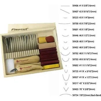 Dláto Řezbářská sada 20 kusů Flexcut SK108