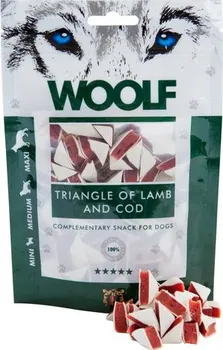 Pamlsek pro psa Woolf Triangle of Lamb and Cod 100 g