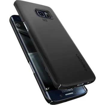 Pouzdro na mobilní telefon Spigen Thin Fit Samsung Galaxy S7 Edge black