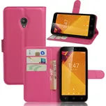 Pouzdro TVC WalletCase pro Vodafone Smart Turbo 7 Barva: Růžová (tmavá)