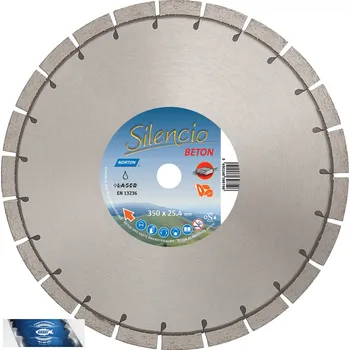 Řezný kotouč 350x25,4 mm diamantový kotouč zámková dlažba a běžné stavební materiály SILENCIO UNI ST