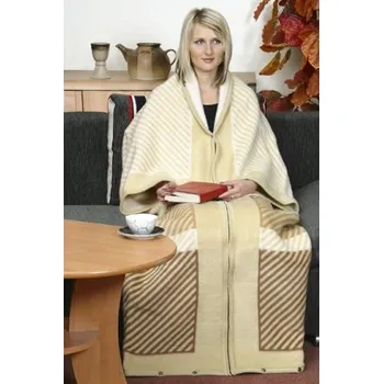 Bellatex Televizní pytel Béžový proužek 150x180 cm