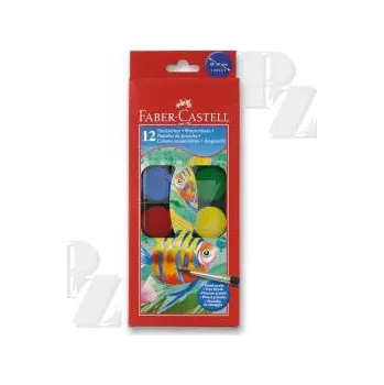 Výtvárné potřeby Vodové barvy vodovky 30mm 12 barev, Faber Castell
