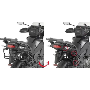 Zavazadlo na motocykl Kawasaki Versys 1000 (15-) - nosič bočních kufrů Givi V35, Givi