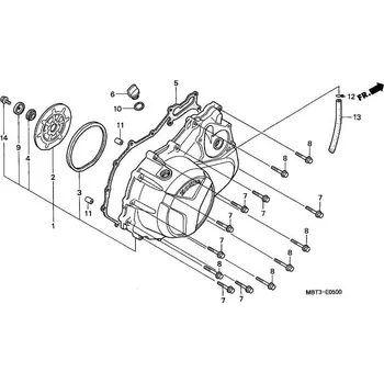 Těsnění spojkového víka XL1000V Varadero (99-) 11394-MBT-020