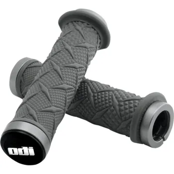 grip ATV gripy ODI GRIPS X-TREME LOCK-ON GRAY SILVER CLAMP 130 mm - MEDIUM