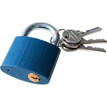 Visací zámek Zámek visací litinový modrý Extol Craft - 63mm