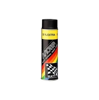 Autolak Motip Matt Black černý matný akrylový lak 500 ml