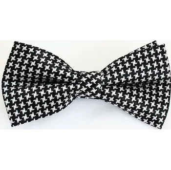 Pánský černý motýlek s bílými tvary (Pánský motýlek)