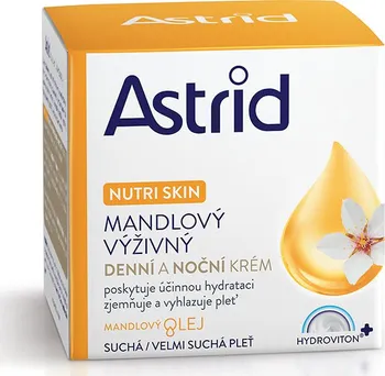 Pleťový krém Astrid Nutri Skin mandlový výživný denní a noční krém 50 ml 