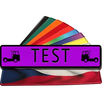 Jmenovka na stůl Jmenovka fialová