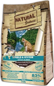 Krmivo pro kočku Natural Greatness Field River Cat Recipe losos/jehně 2 kg
