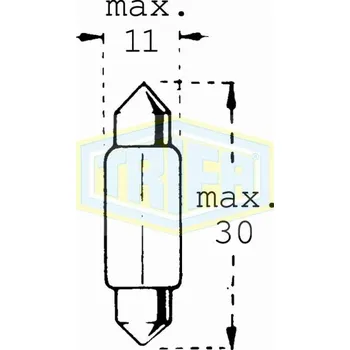 Autožárovka 24V C10W SV8,5-8 31mm TRIFA