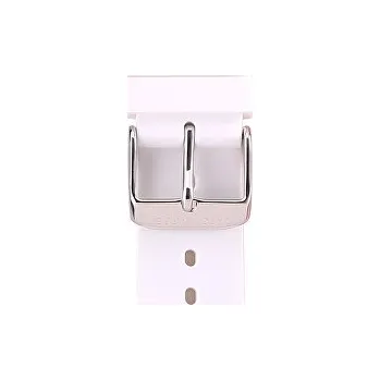 Lars Larsen Řemínek silikon WSS18 / bílý 18 mm Řemínek na hodinky Lars Larsen Řemínek silikon WSS18 / bílý 18 mm